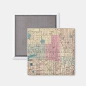 Aimant Carte de Philadelphie, Pennsylvanie (Recto/Verso)