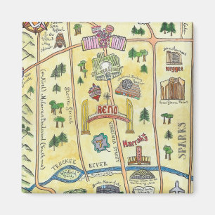 Aimant Carte de Reno