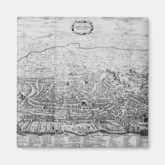 Aimant Carte de Rome (Devant)