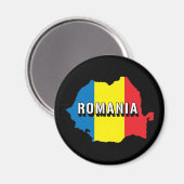 Aimant Carte De Roumanie (Recto/Verso)