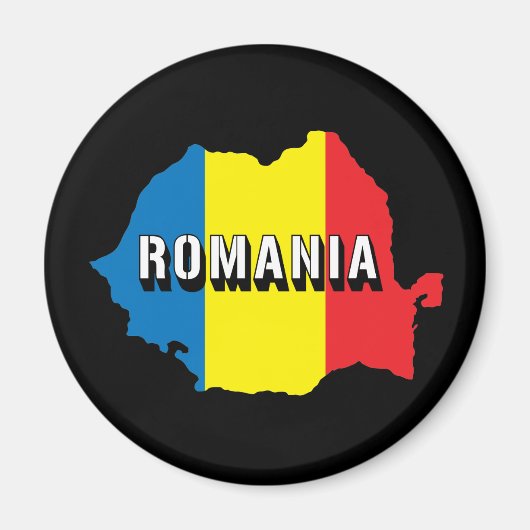 Aimant Carte De Roumanie (Devant)