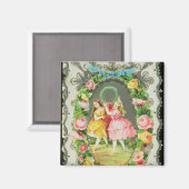 Aimant Carte de Saint-Valentin victorienne (Recto/Verso)