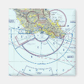 Aimant Carte de section aéroport Honolulu (Devant)