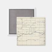 Aimant Carte de section du comté de T19S R23E Tulare (Recto/Verso)
