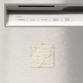 Aimant Carte de section du comté de T20S R25E Tulare (In Situ (Lave-vaisselle))
