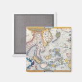 Aimant Carte de Sud-Est asiatique 2 (Recto/Verso)