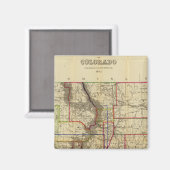 Aimant Carte de Thayer du Colorado 2 (Recto/Verso)