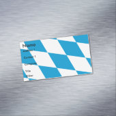 Aimant carte de visite avec Drapeau de Bavière (In Situ)