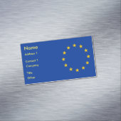 Aimant carte de visite avec drapeau de l'Union eur (In Situ)