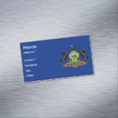 Aimant carte de visite avec drapeau de Pennsylvani (In Situ)