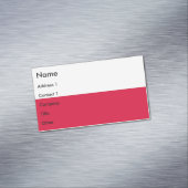 Aimant carte de visite avec Drapeau de Pologne (In Situ)