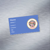 Aimant carte de visite avec Drapeau du Minnesota (In Situ)