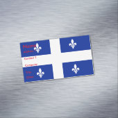 Aimant carte de visite avec drapeau du Québec (In Situ)