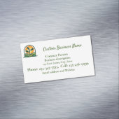 Aimant Carte de visite de paysage de pelouse perso (In Situ)