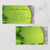 Aimant Carte de visite de paysage de pelouse perso (Devant / Derrière)