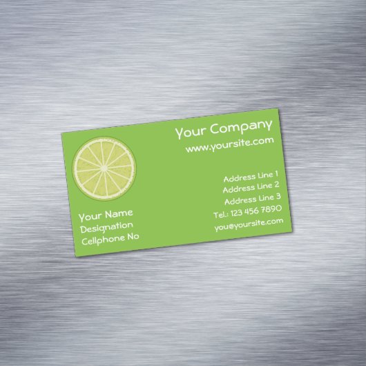 Aimant Carte de visite de tranche de chaux (In Situ)