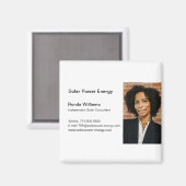 Aimant Carte de visite HeadShot professionnel (Recto/Verso)