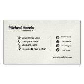 Aimant carte de visite simple (devant)