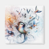 Aimant Carte de voeux (Devant)