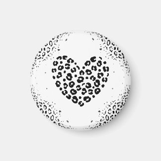 Aimant Carte de vœux Zebra love