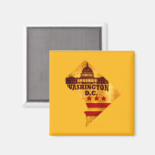 Aimant carte de washington (Recto/Verso)