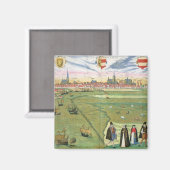 Aimant Carte de Wilnis, de Civitates Orbis Terrarum par (Recto/Verso)