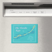 Aimant Carte des clés de Floride avec les noms des îles (In Situ (Lave-vaisselle))