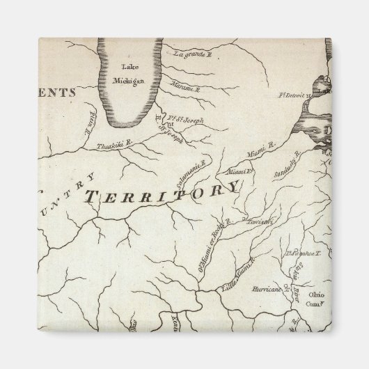 Aimant Carte des colonies arrières (Devant)