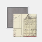 Aimant Carte des comtés de Douglas et de Burnett (Recto/Verso)