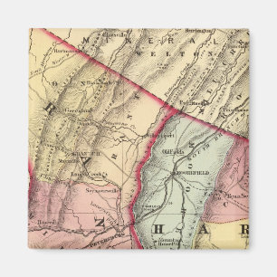 Aimant Carte des comtés de Grant, Hardy