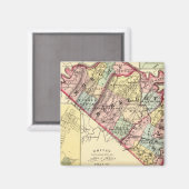 Aimant Carte des comtés de Morgan, Berkeley et Jefferson (Recto/Verso)