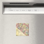 Aimant Carte des comtés de Morgan, Berkeley et Jefferson (In Situ (Lave-vaisselle))