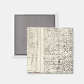 Aimant Carte des comtés de Pope & Massac et Golconda (Recto/Verso)