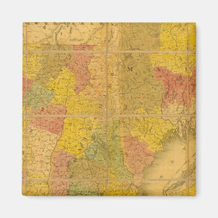 Aimant Carte des États de la Nouvelle-Angleterre