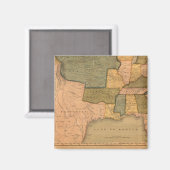 Aimant Carte des États-Unis avec George Washington (Recto/Verso)