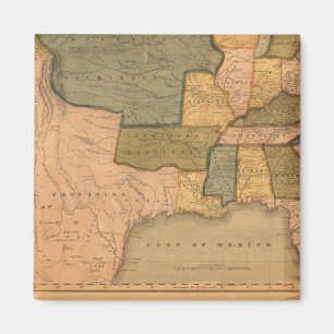 Aimant Carte des États-Unis avec George Washington