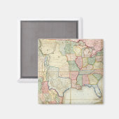 Aimant Carte des États-Unis d'Amérique (Recto/Verso)