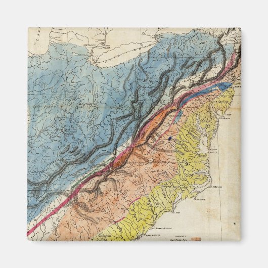 Aimant Carte des États-Unis d'Amérique 3 (Devant)