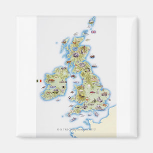 Aimant Carte des îles britanniques