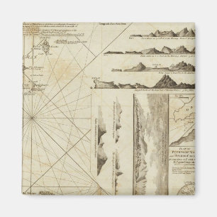 Aimant Carte des îles Maderas et Canaries
