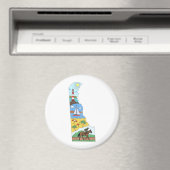 Aimant Carte Des Parcs Nationaux De La Plage Maritime Du  (In Situ (Lave-vaisselle))