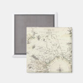 Aimant Carte des principaux cours d'eau (Recto/Verso)