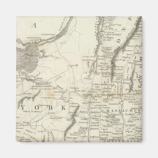 Aimant Carte des provinces des États-Unis (Devant)