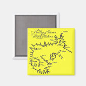 Aimant Carte des trésors de pirates (Recto/Verso)