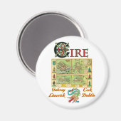 Aimant Carte des villes Eire (Recto/Verso)