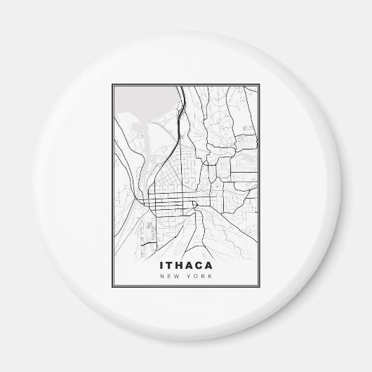 Aimant Carte d'Ithaque (Devant)