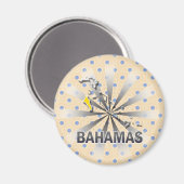 Aimant Carte Drapeau Bahamas 2.0 (Recto/Verso)