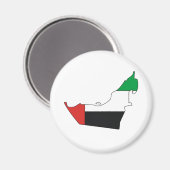 Aimant Carte Drapeau des Émirats Arabes Unis grandeur nat (Recto/Verso)