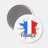 Aimant Carte Drapeau France 2.0 (Recto/Verso)