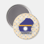 Aimant Carte Drapeau Nauru 2.0 (Recto/Verso)